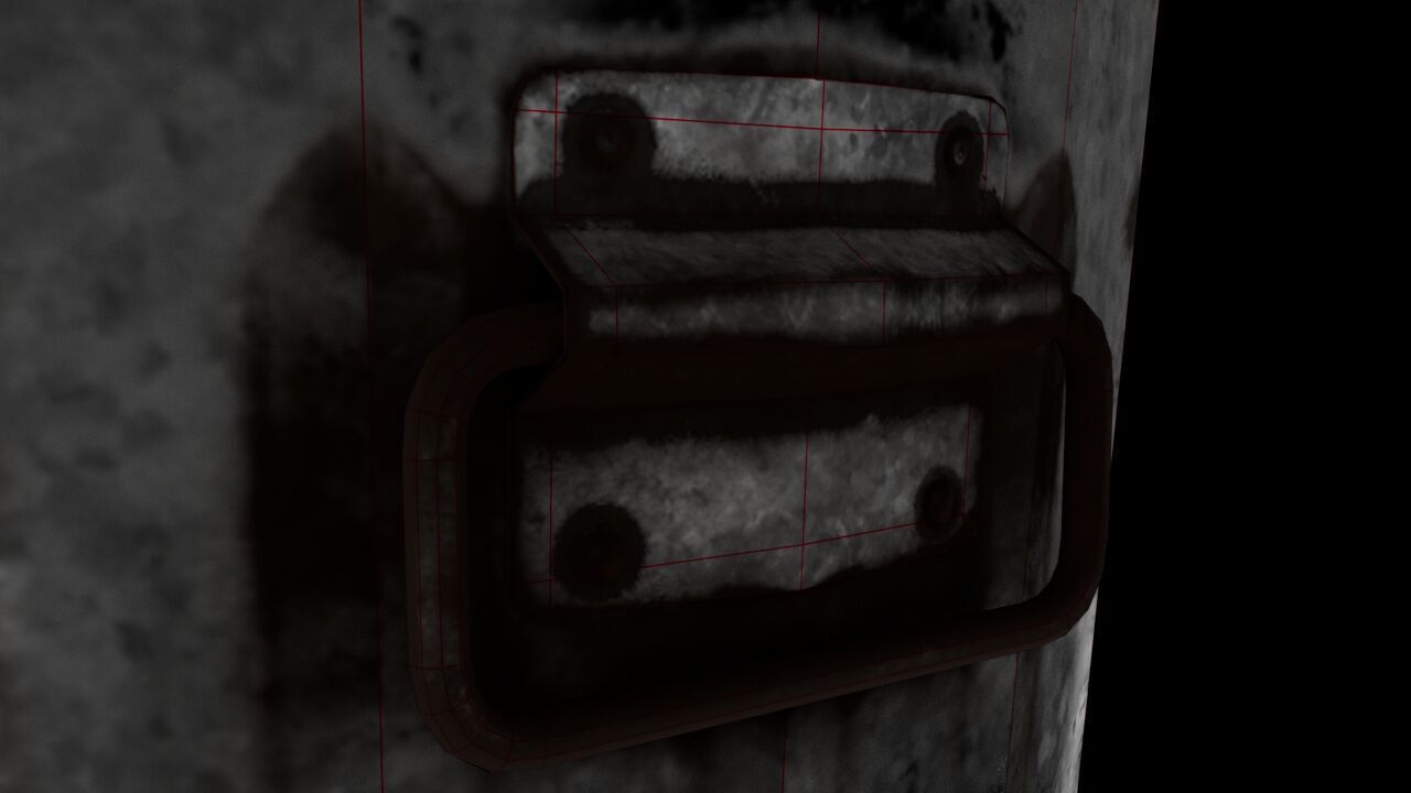 Metal Trash Can 3D Model Low-poly 3D model_9