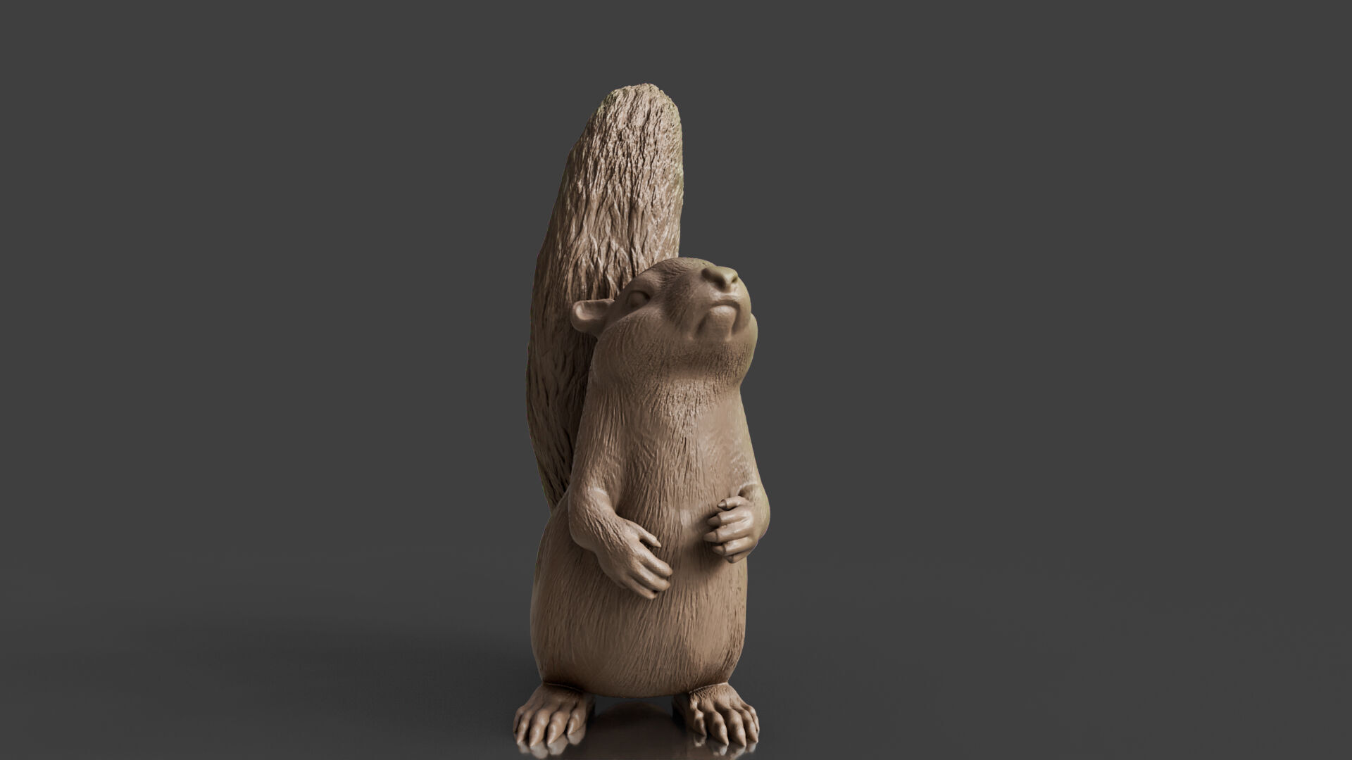 Realistic Squirrel Figurine 3D print model_5