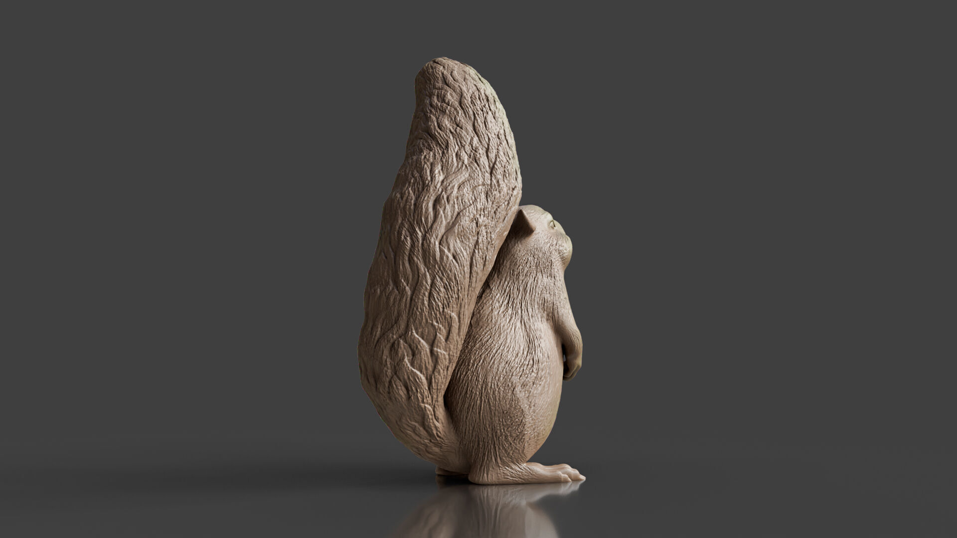 Realistic Squirrel Figurine 3D print model_2