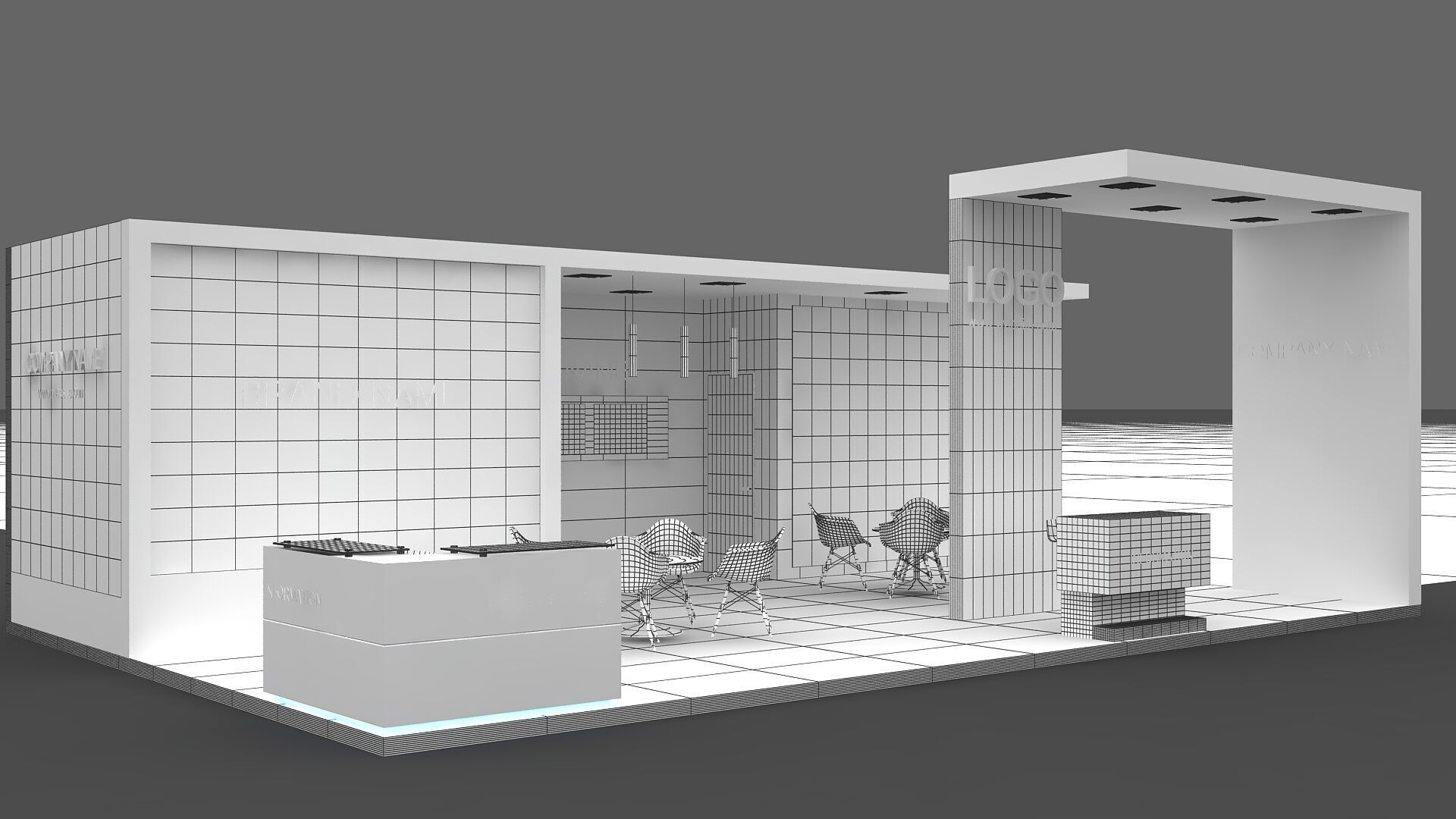 Exhibition Booth 3D model 3D model_7