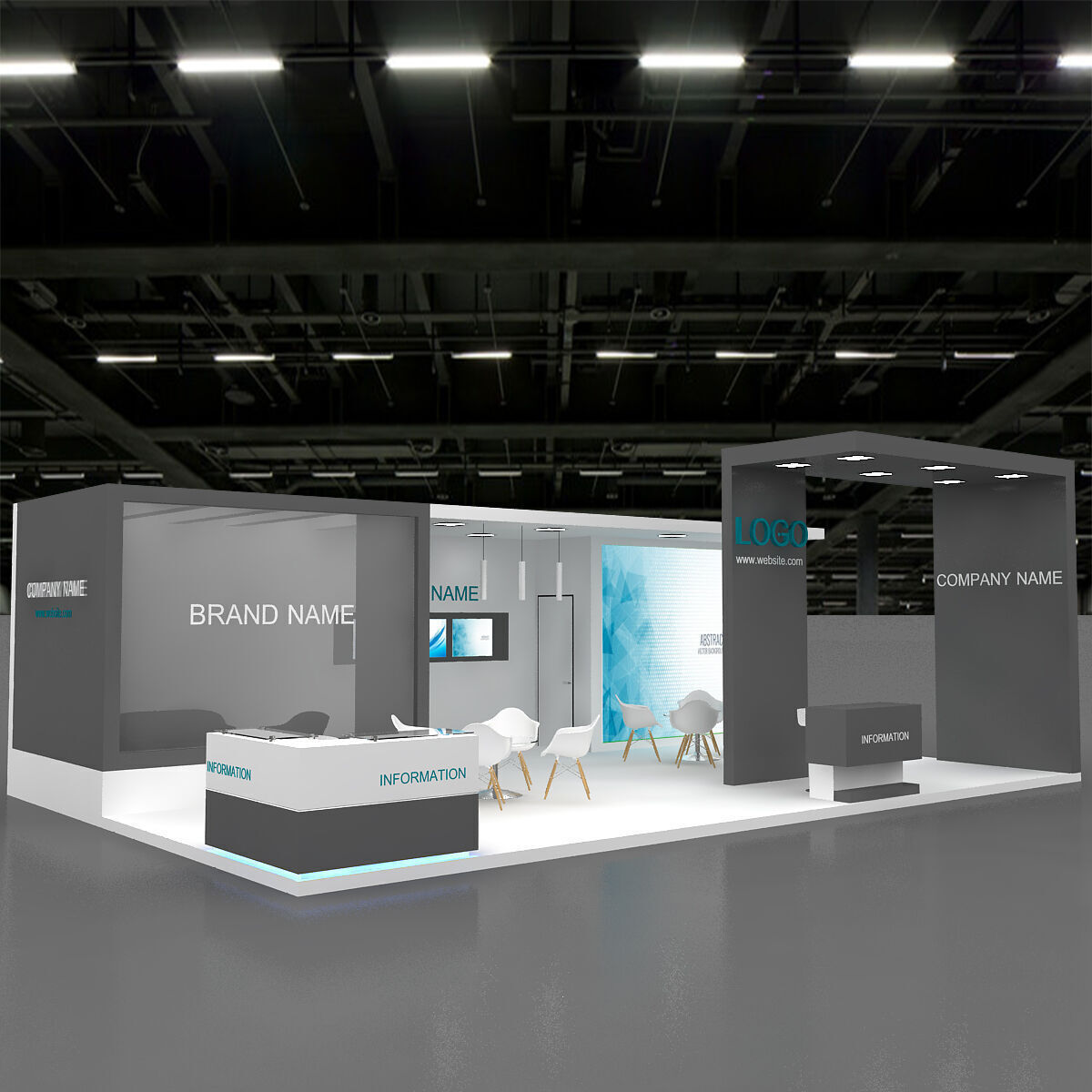 Exhibition Booth 3D model 3D model_5