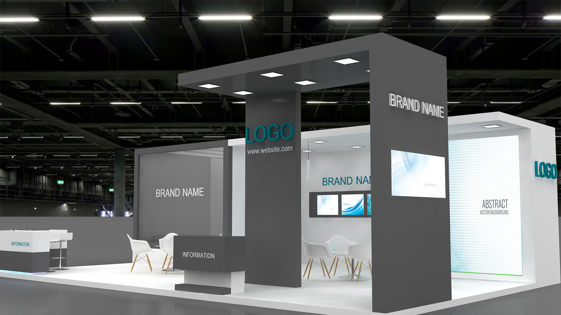 Exhibition Booth 3D model 3D model_2