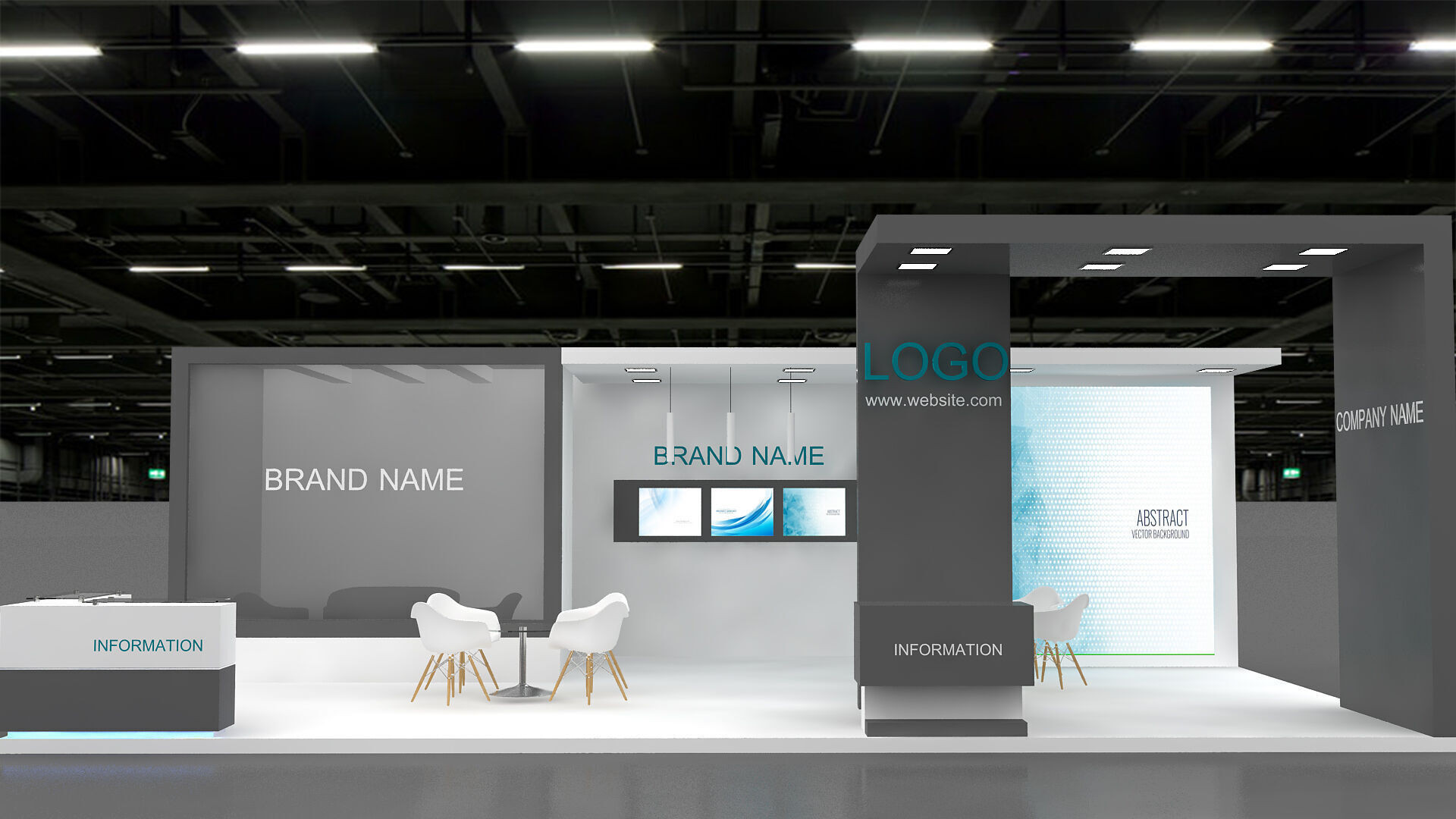 Exhibition Booth 3D model 3D model_1