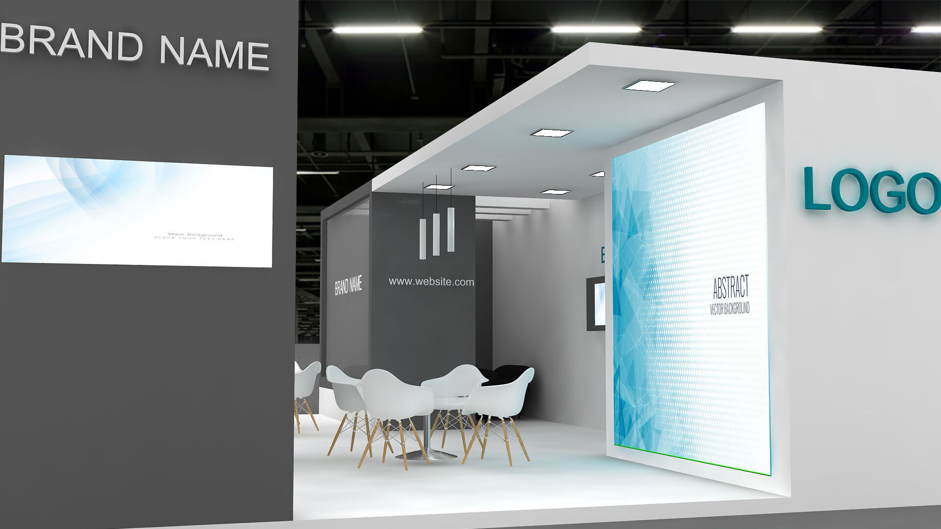 Exhibition Booth 3D model 3D model_3