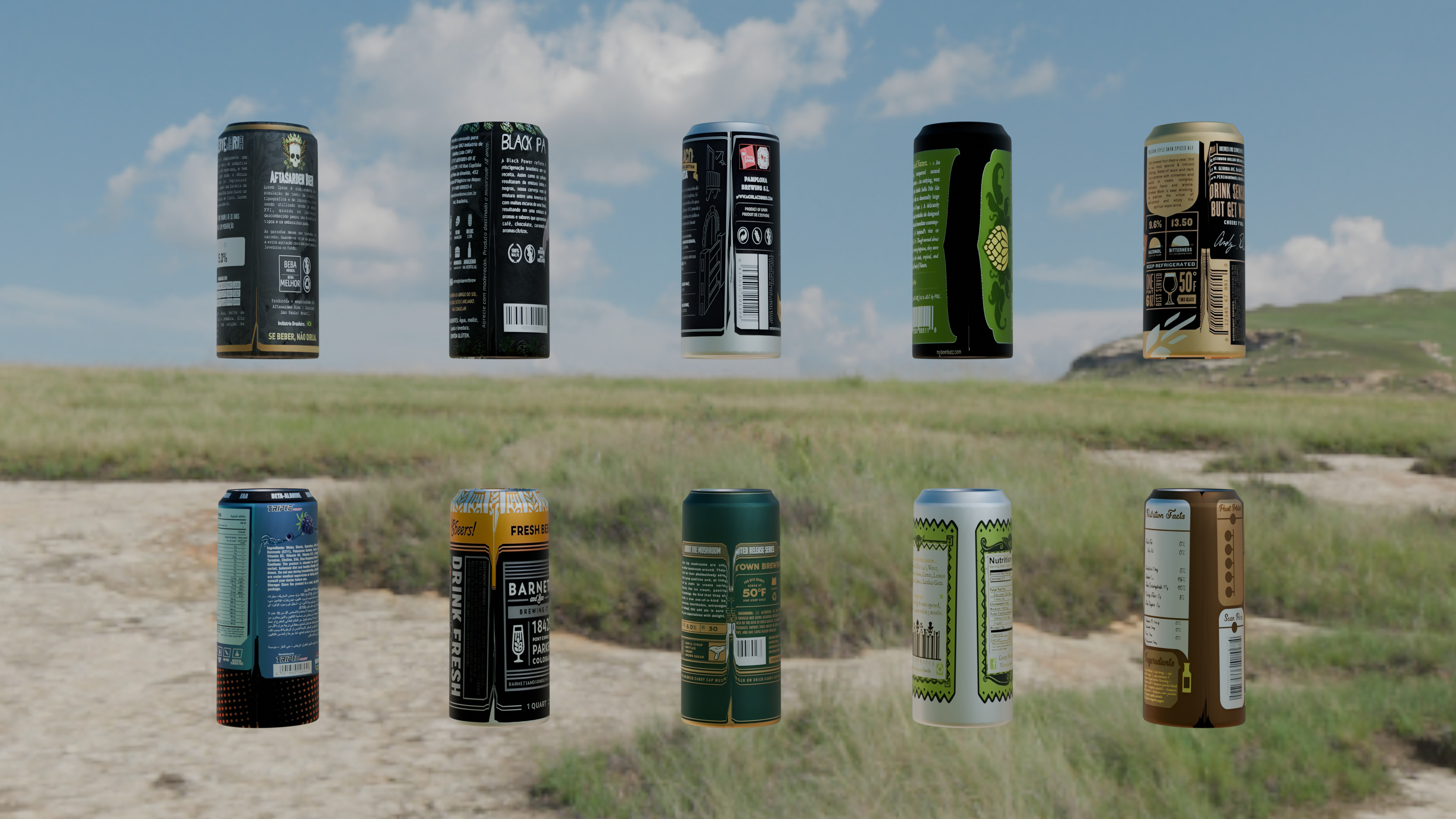 Cola can realistic bottle 3d model 3D model_7