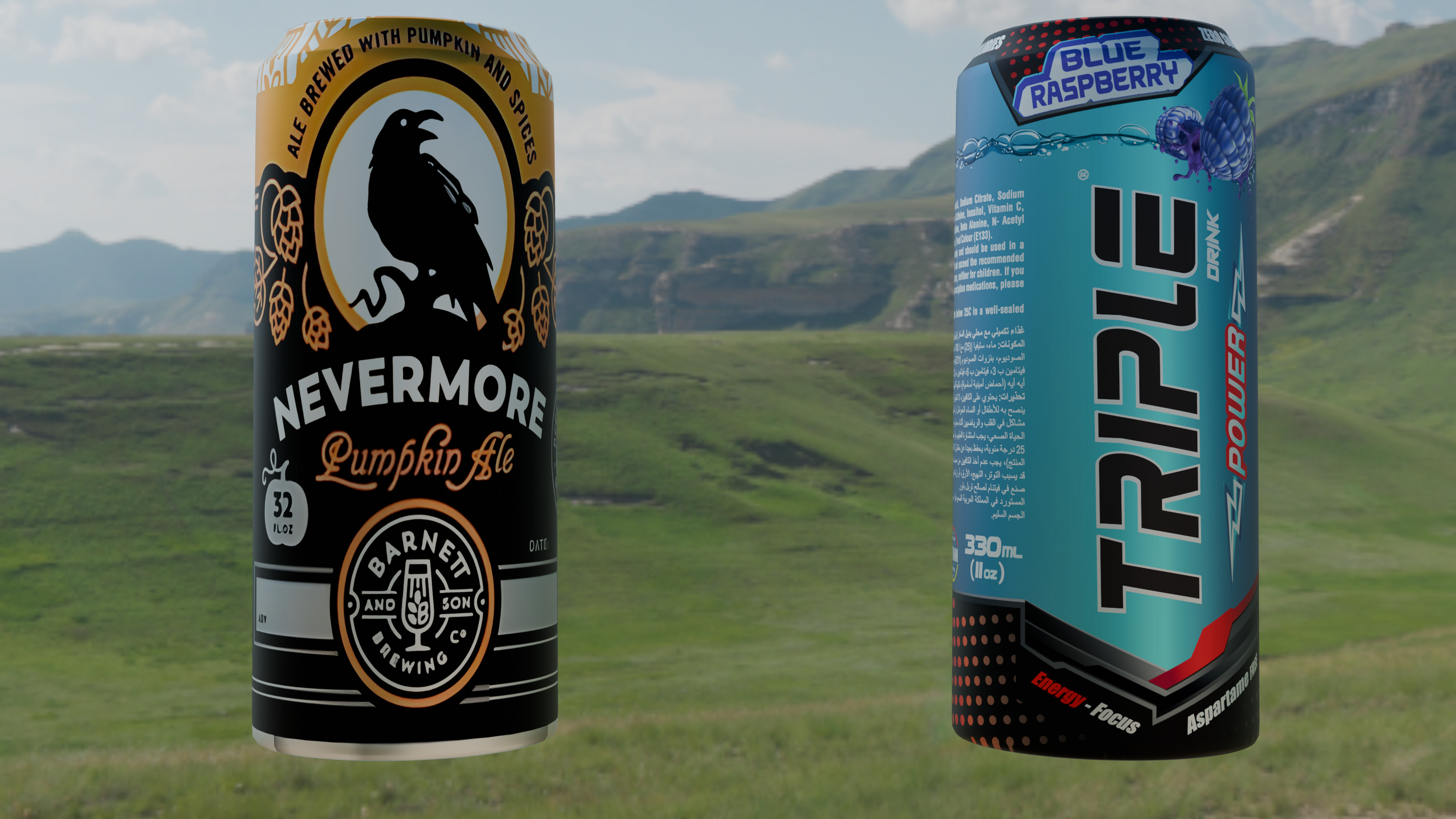 Cola can realistic bottle 3d model 3D model_1