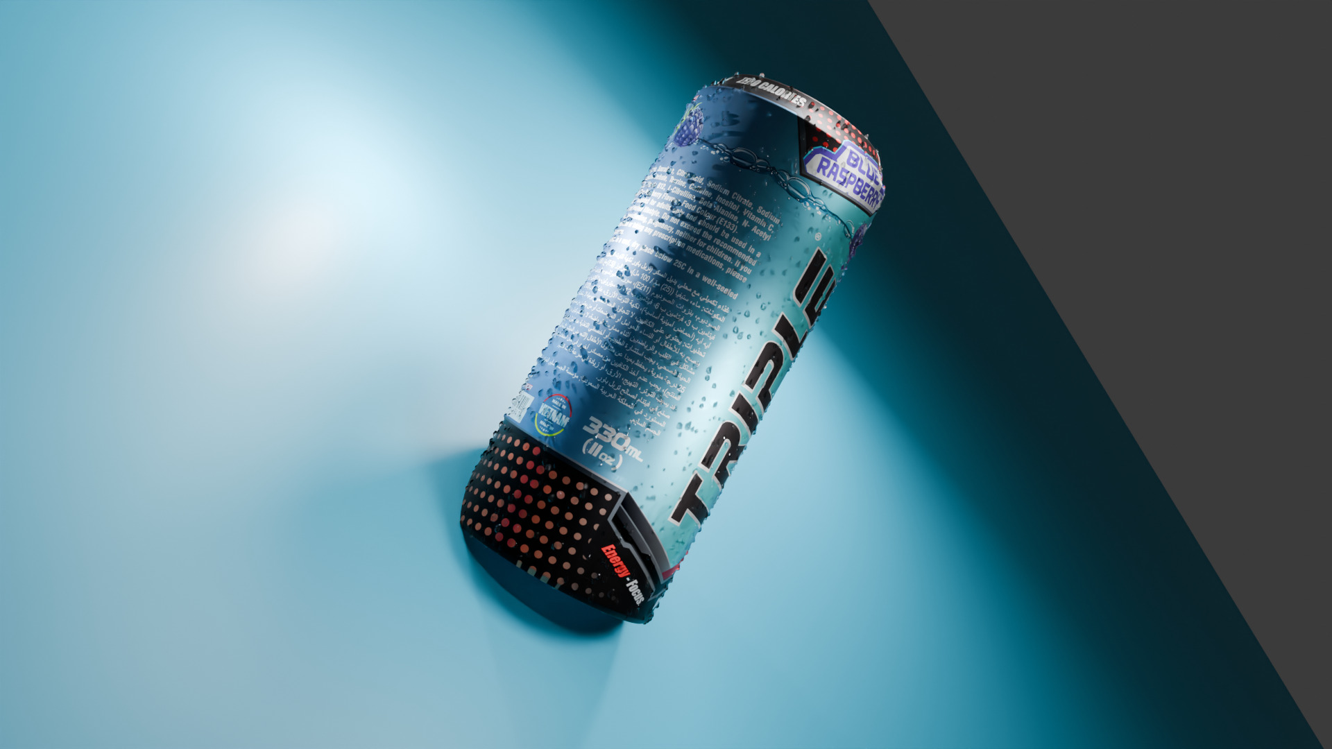 Cola can realistic bottle 3d model 3D model_22
