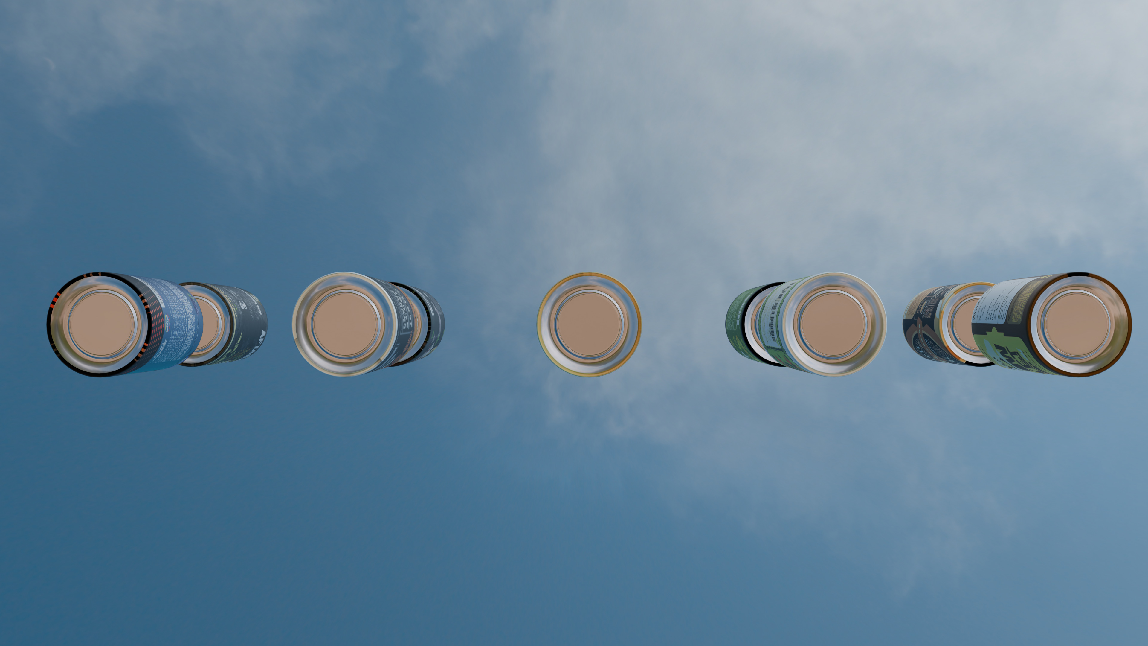 Cola can realistic bottle 3d model 3D model_9