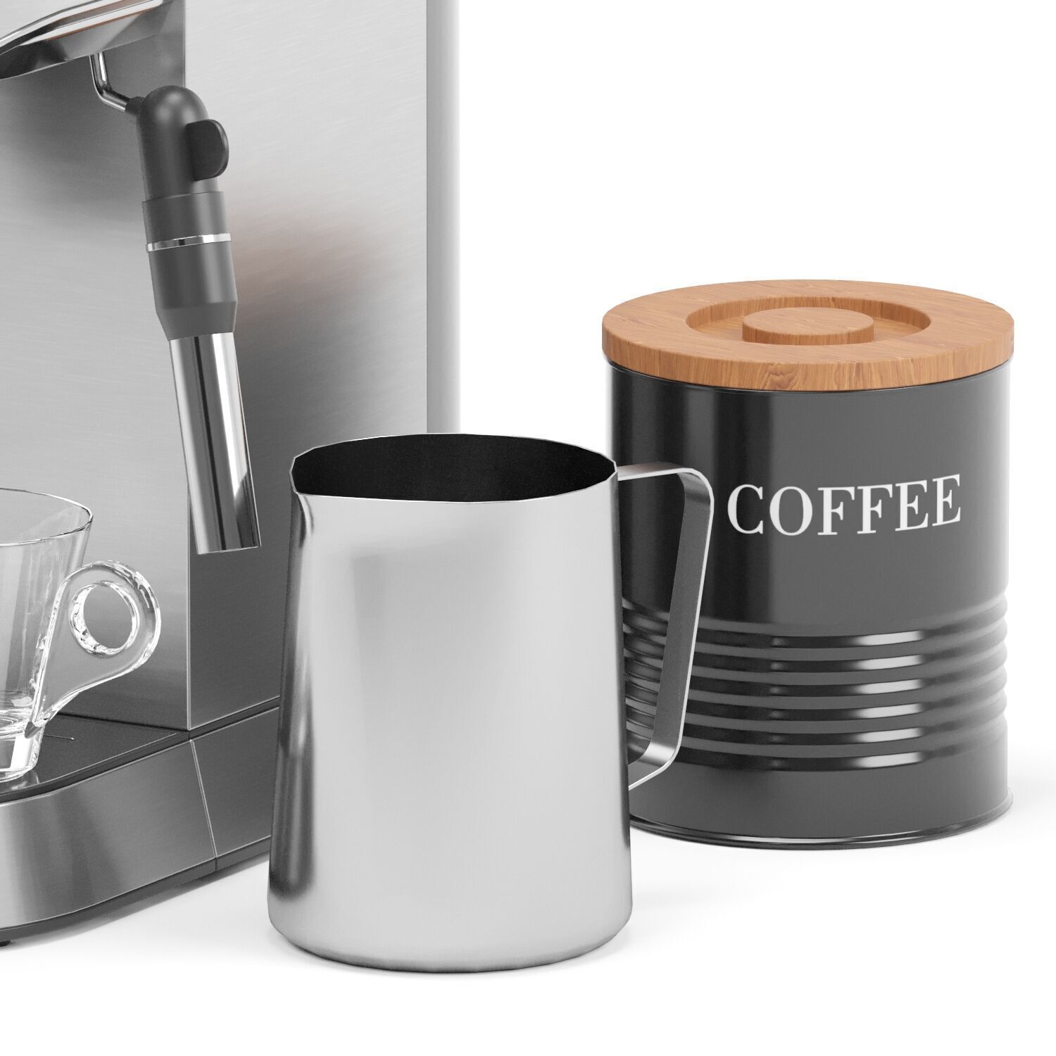 GEVI Espresso Coffee Machine 3D model_4