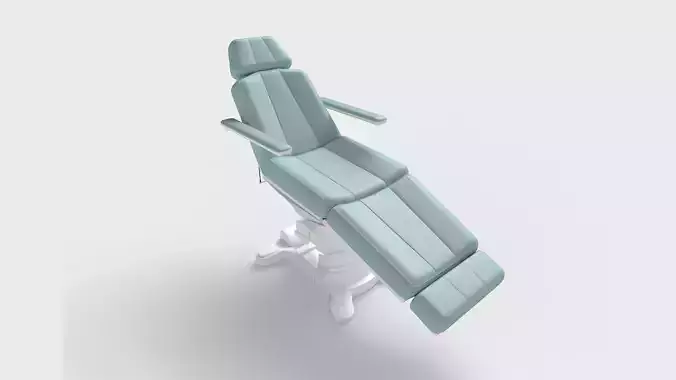 Medi Spa Exam Chair and Treatment Bed Low-poly 3D model