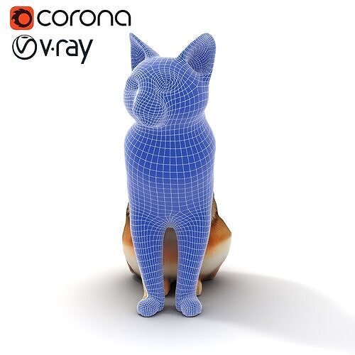 Realistic Domestic Cat D Animal model pack Low-poly 3D model