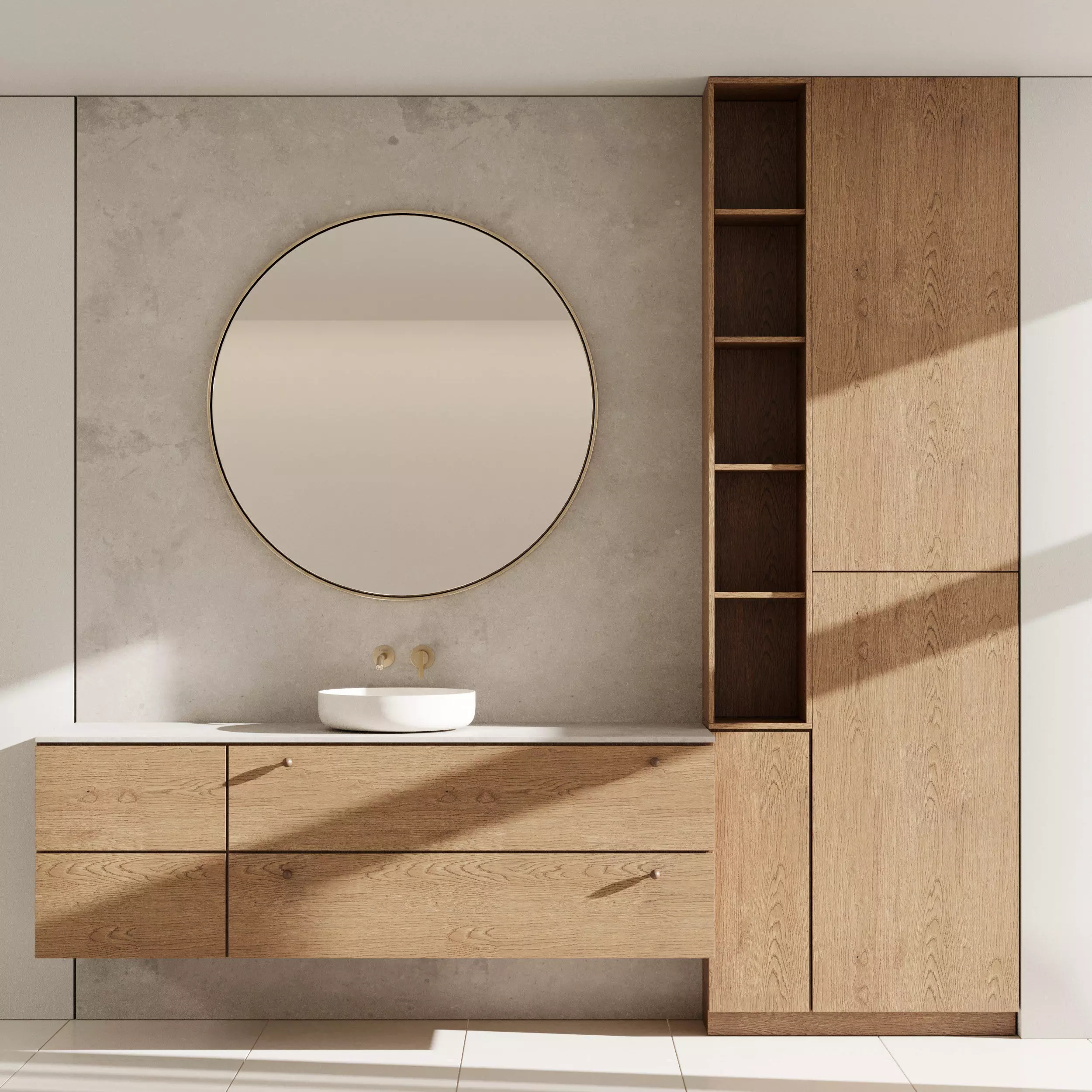 Bathroom furniture by Fauset Bathroom 110 Low-poly 3D model