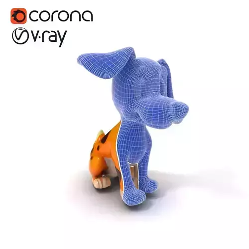 Cute Cartoon Dog Character model pack