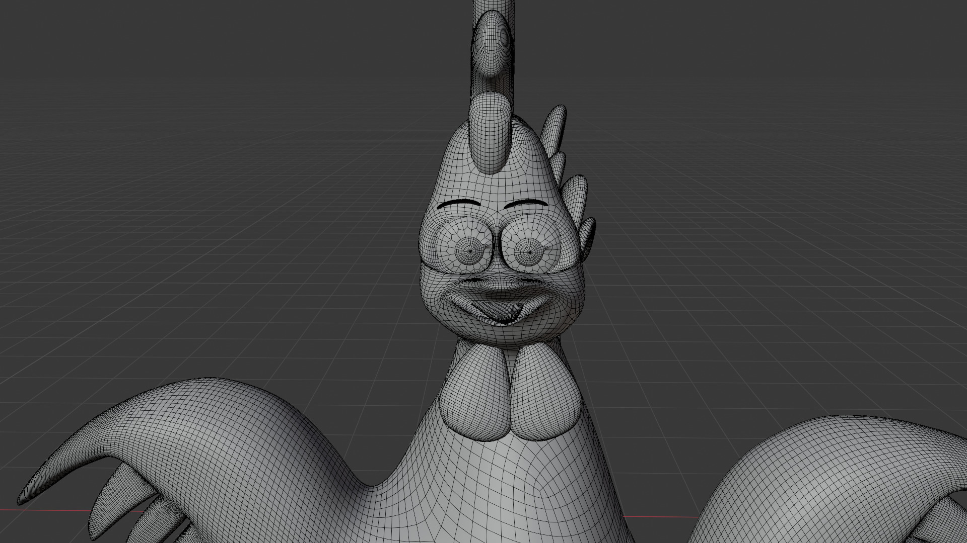 3D Rooster Model - Low Poly Stylized Farm Animal for Games Low-poly 3D model_6