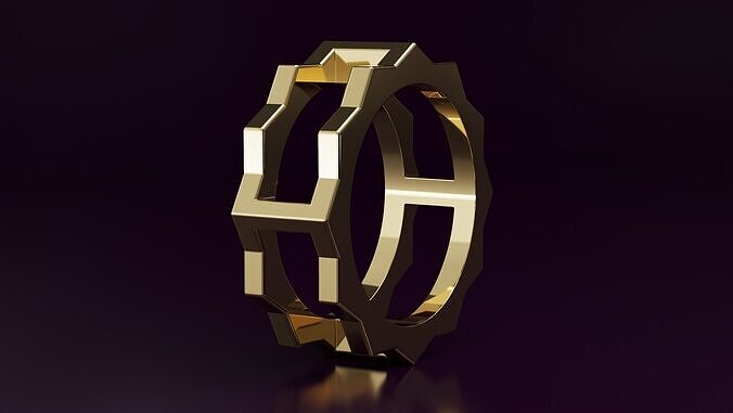 star ring 54EU SIZE 3D print model