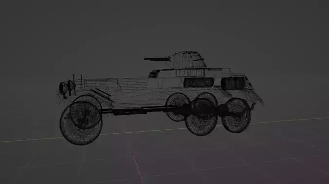 The WW2 German SdKfz 263-6 Armored Car