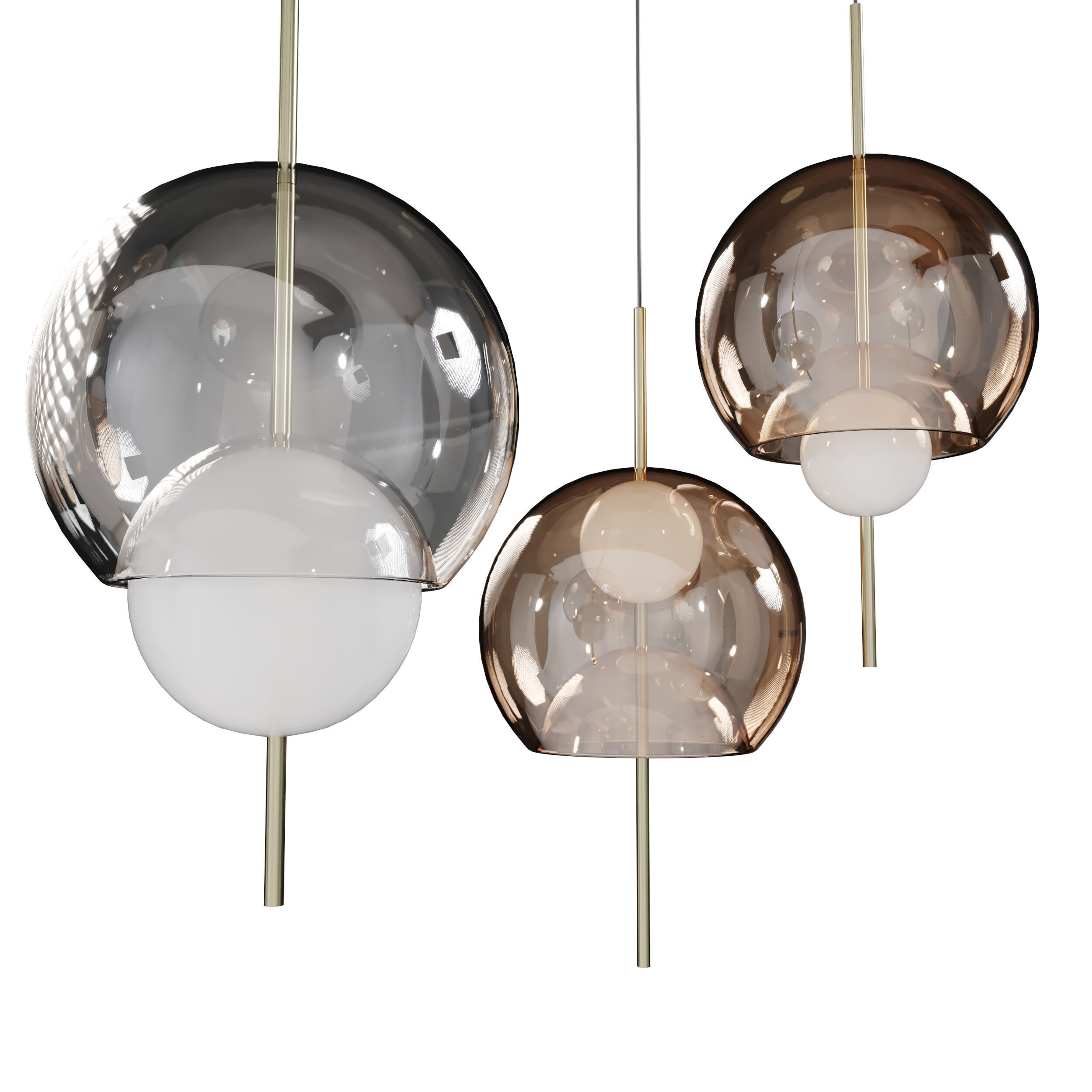 Sans Souci Galileo ABC Pendant Lamp01 Low-poly 3D model_2