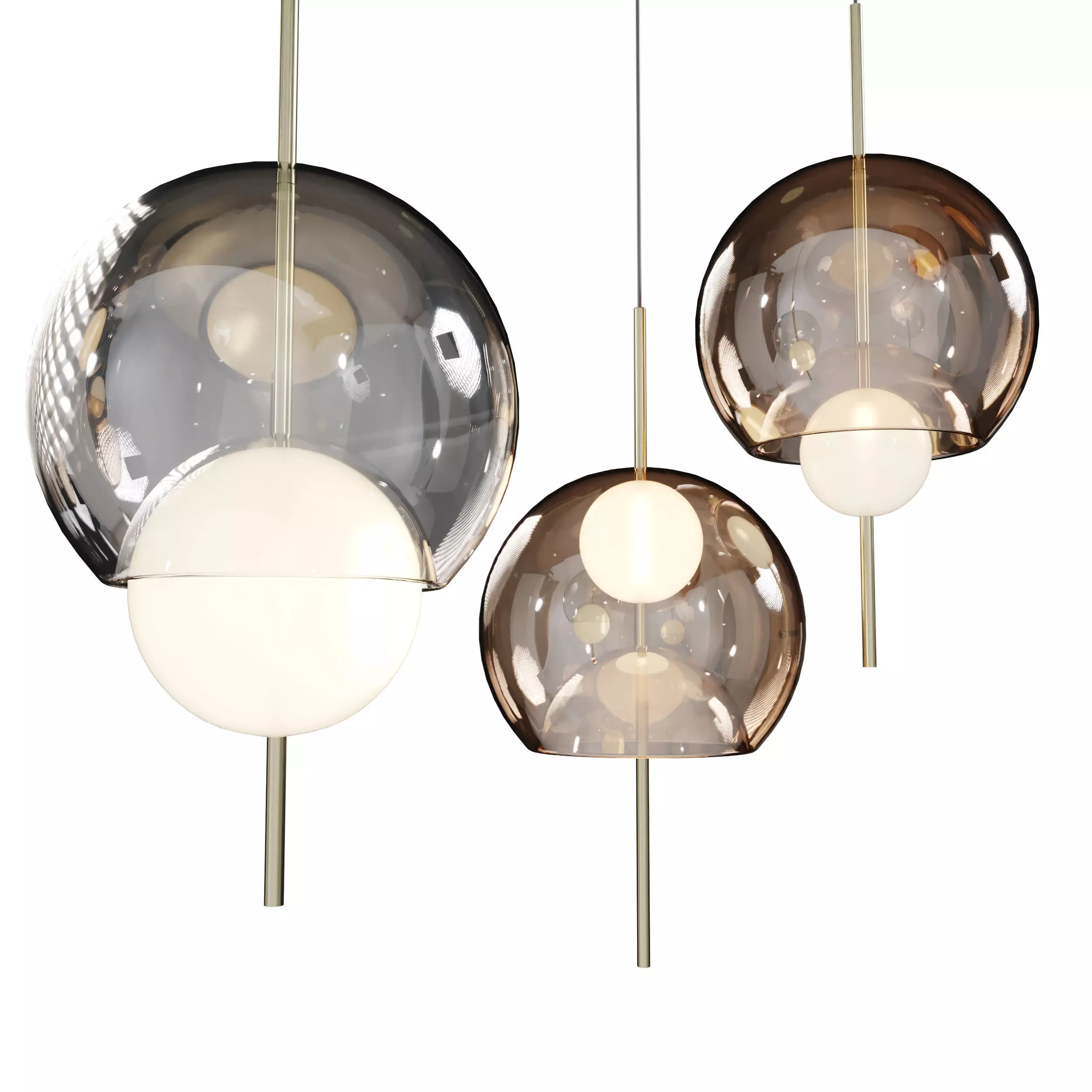 Sans Souci Galileo ABC Pendant Lamp01 Low-poly 3D model_0