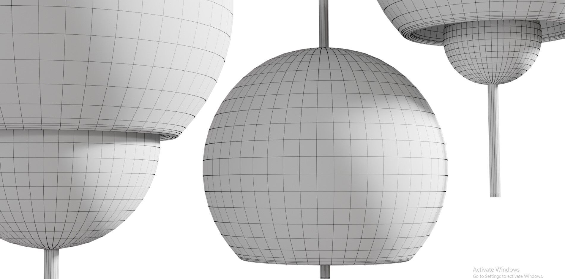Sans Souci Galileo ABC Pendant Lamp01 Low-poly 3D model_8