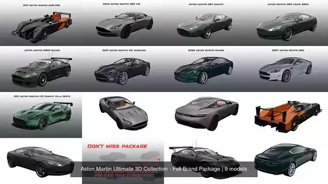 Aston Martin Ultimate 3D Collection - Full Brand Package