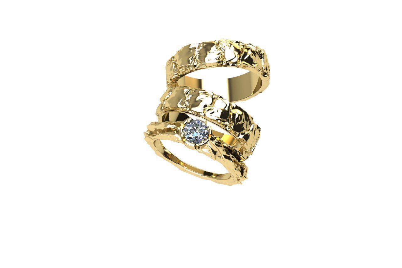 ENAGEGEMENT RING 3D print model_1