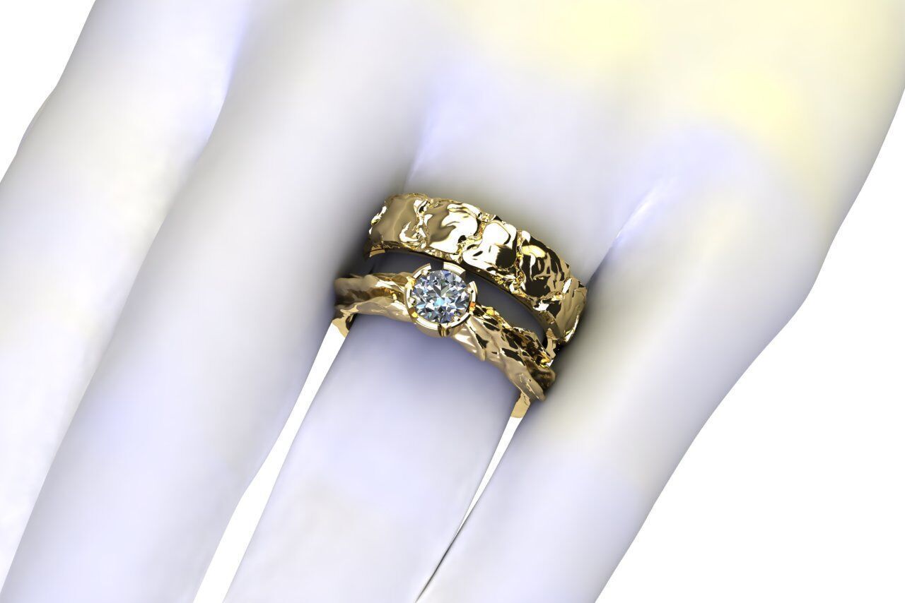 ENAGEGEMENT RING 3D print model_2