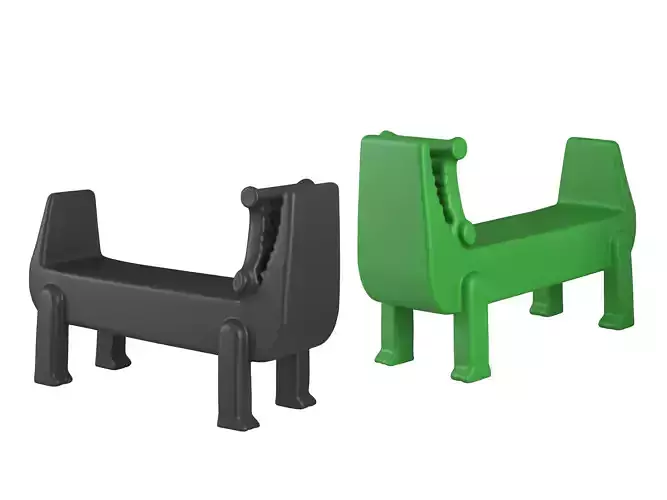 Modern Playful Crocodile-Shaped Bench Set