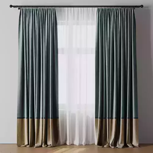 Rod Curtains with Blue Curtains 21 HBH