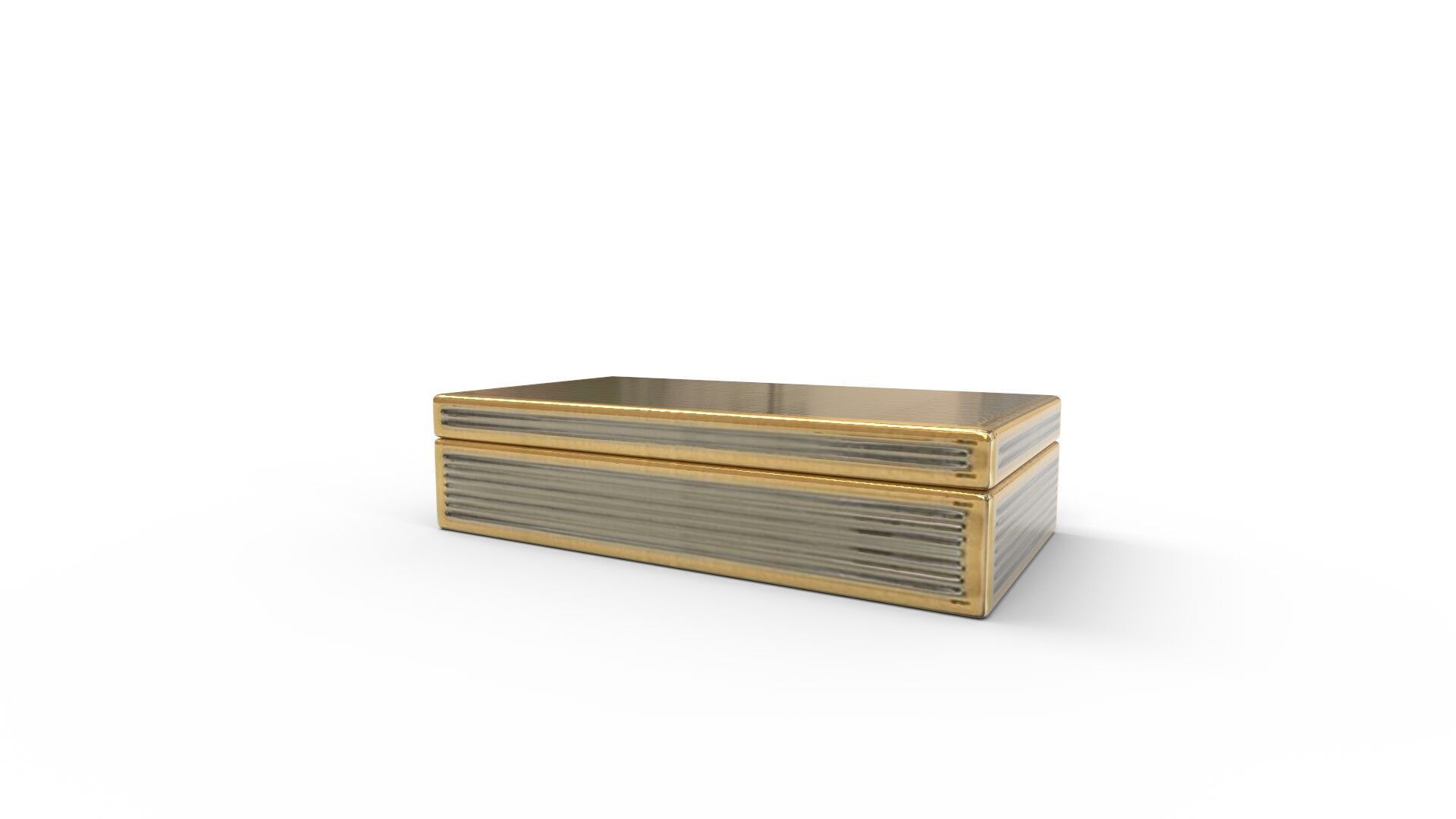 Dolly Small Textured Silver Box 3D model_2