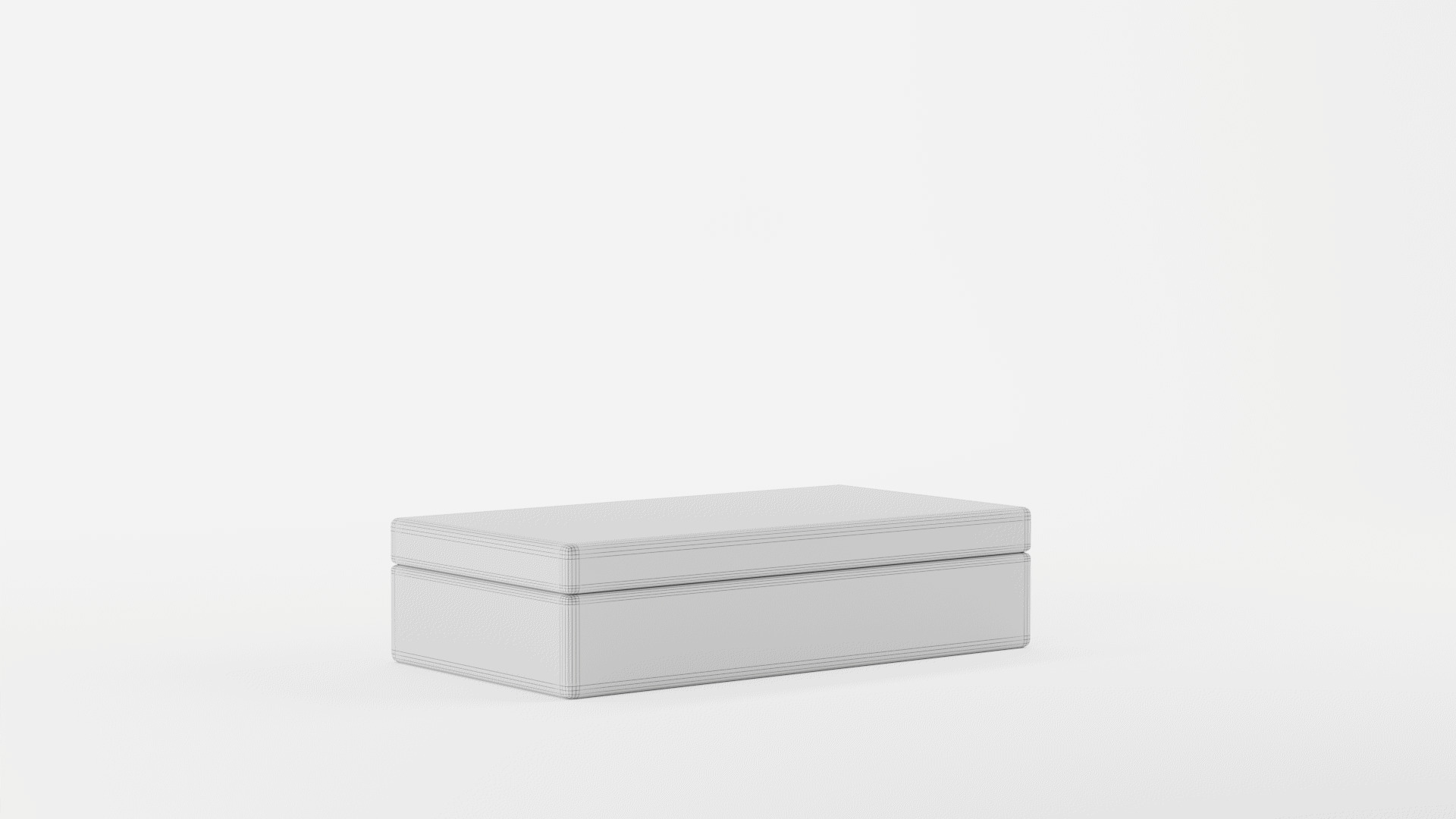Dolly Small Textured Silver Box 3D model_8