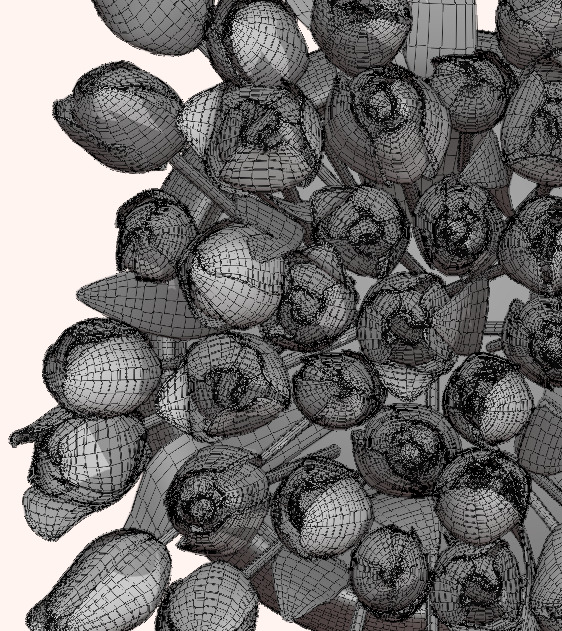 Bouquet of Yellow Tulips 3D model_11