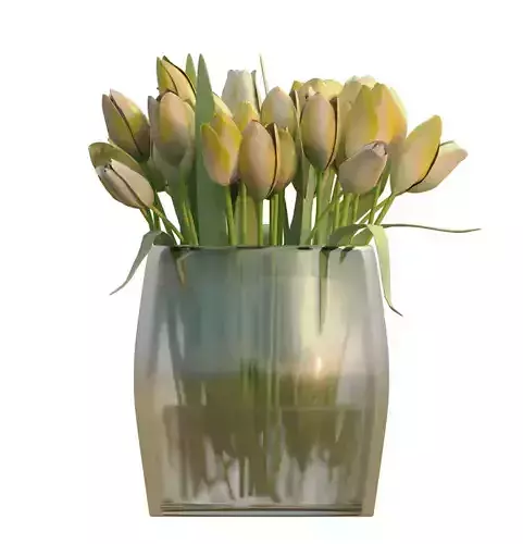 Bouquet of Yellow Tulips