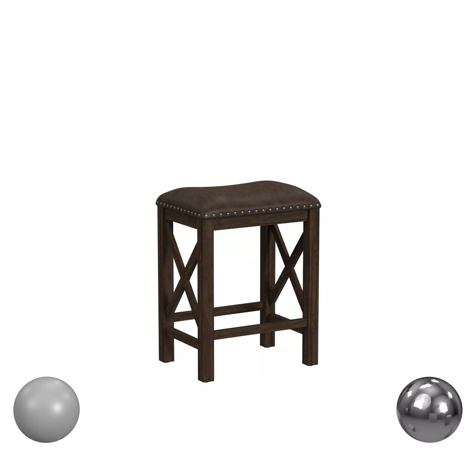 Willow Bend Wood Backless Counter Height Stool 3D model_0