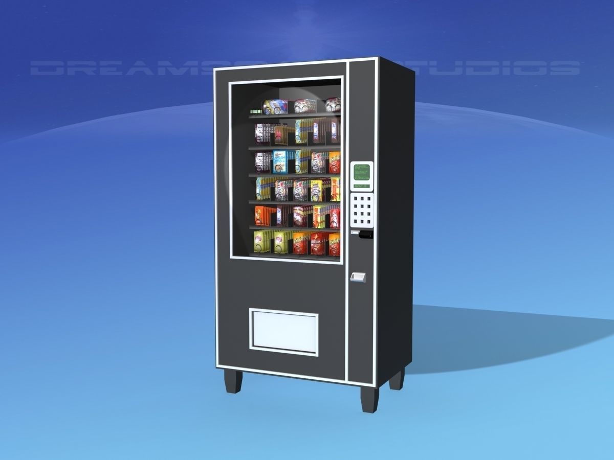 Snack Vending Machine 3D model_1