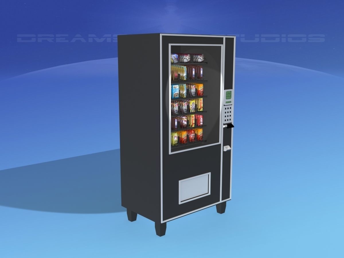 Snack Vending Machine 3D model_3
