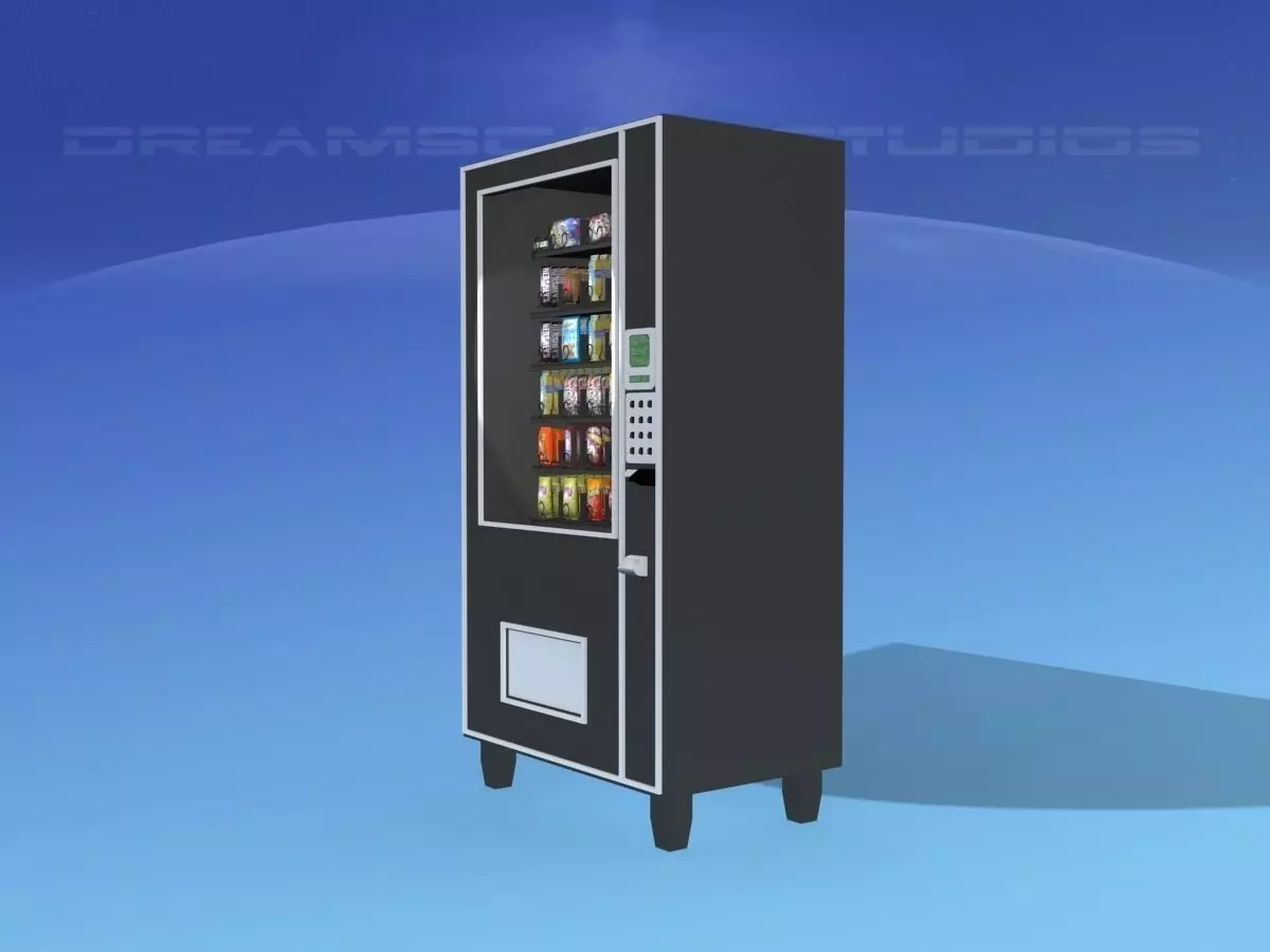 Snack Vending Machine 3D model_0