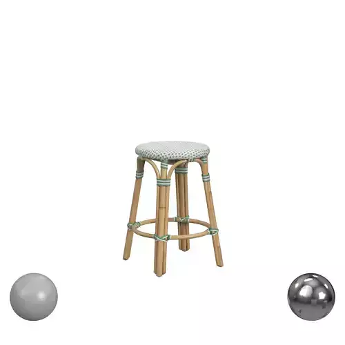 Butler Specialty Company Tobias Rattan Round Counter Stool