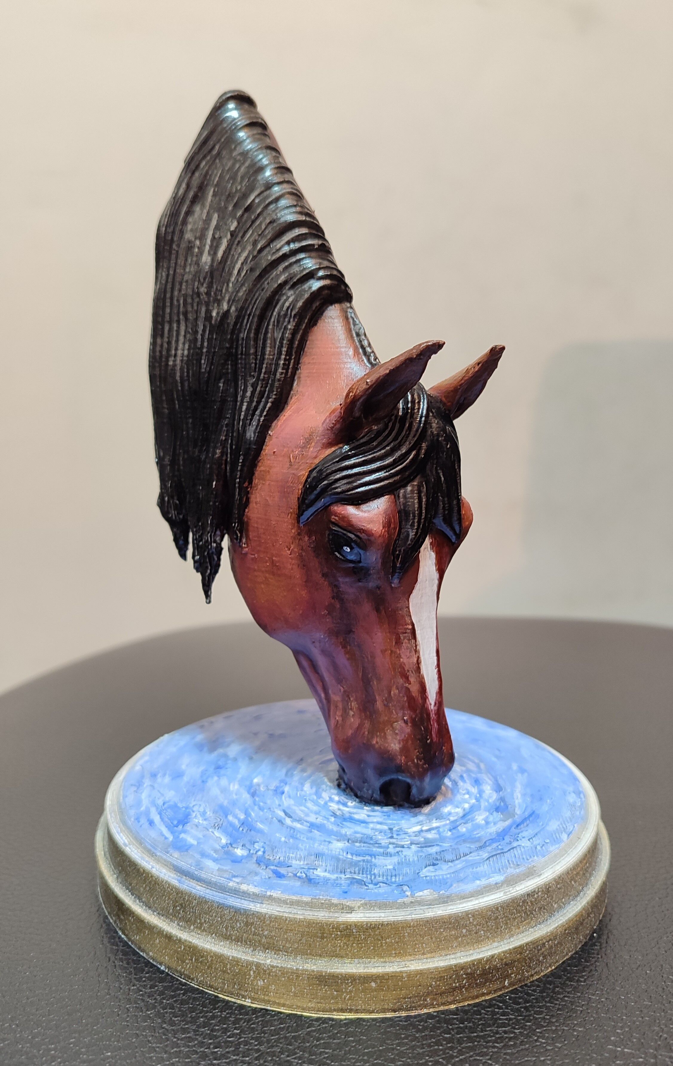 Drinking horse bust for 3D Printing 3D print model_8