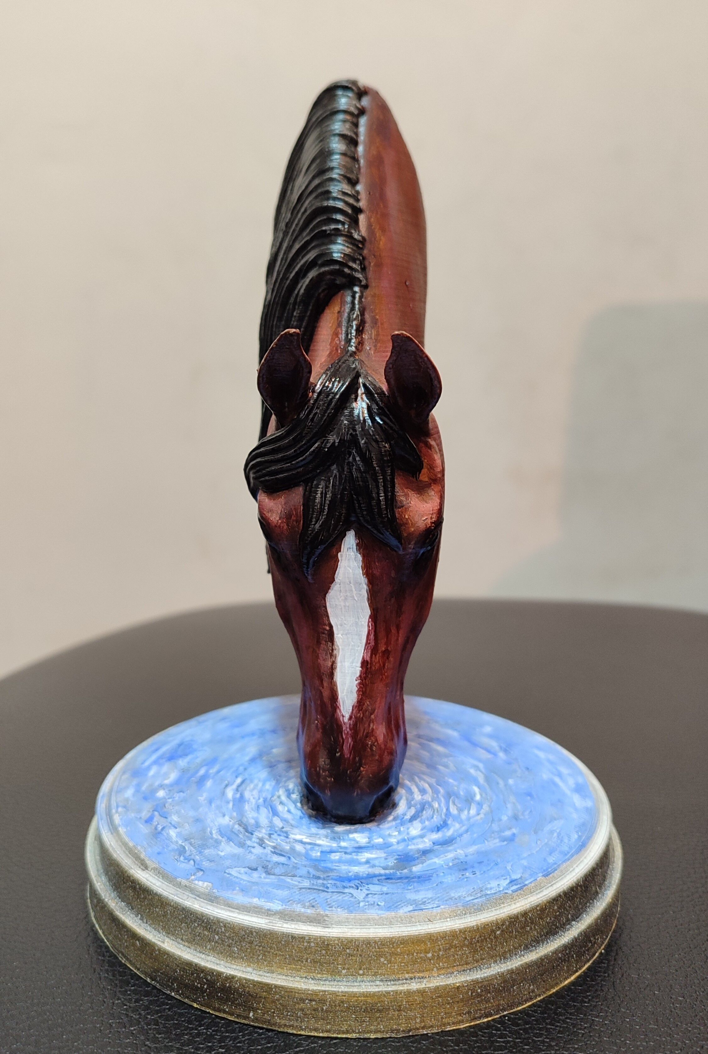 Drinking horse bust for 3D Printing 3D print model_9