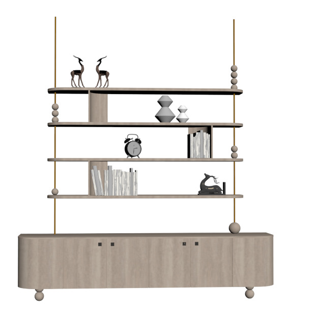 Console with Shelf 3D Model Inspired Recreation 3D model_1