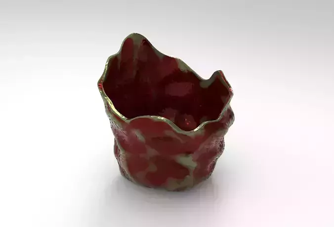 Giga Vase Low-poly 3D model