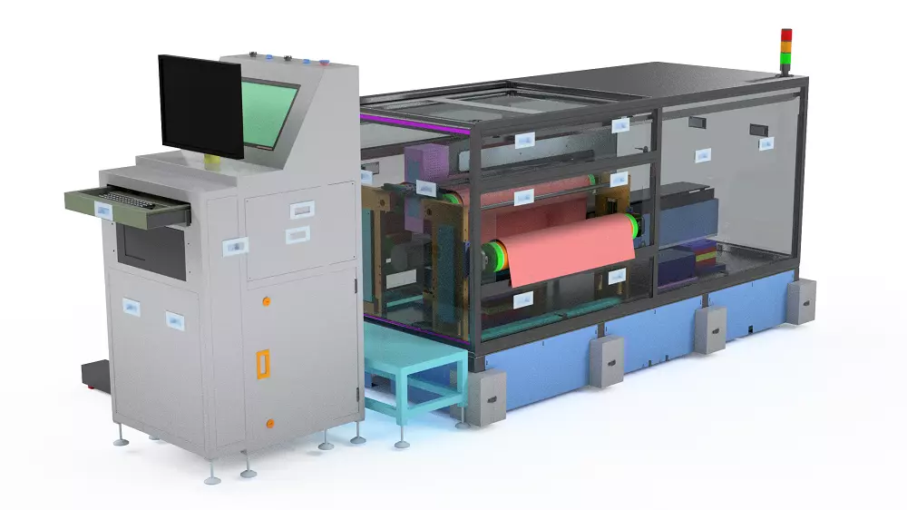 Laser Online Thickness Measurement for Battery Electrode Sheet 3D model