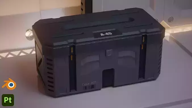 Scifi-Crate 3D model