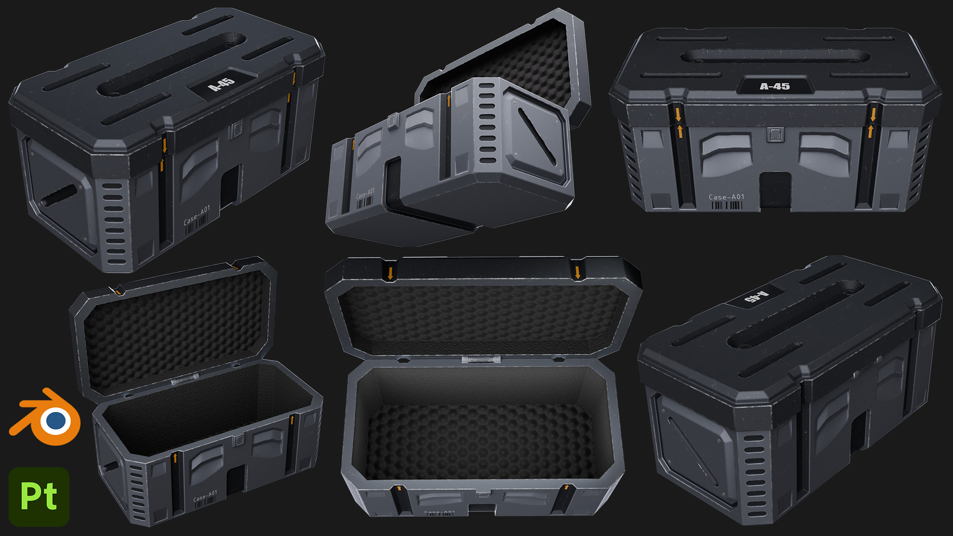 Scifi-Crate 3D model_2