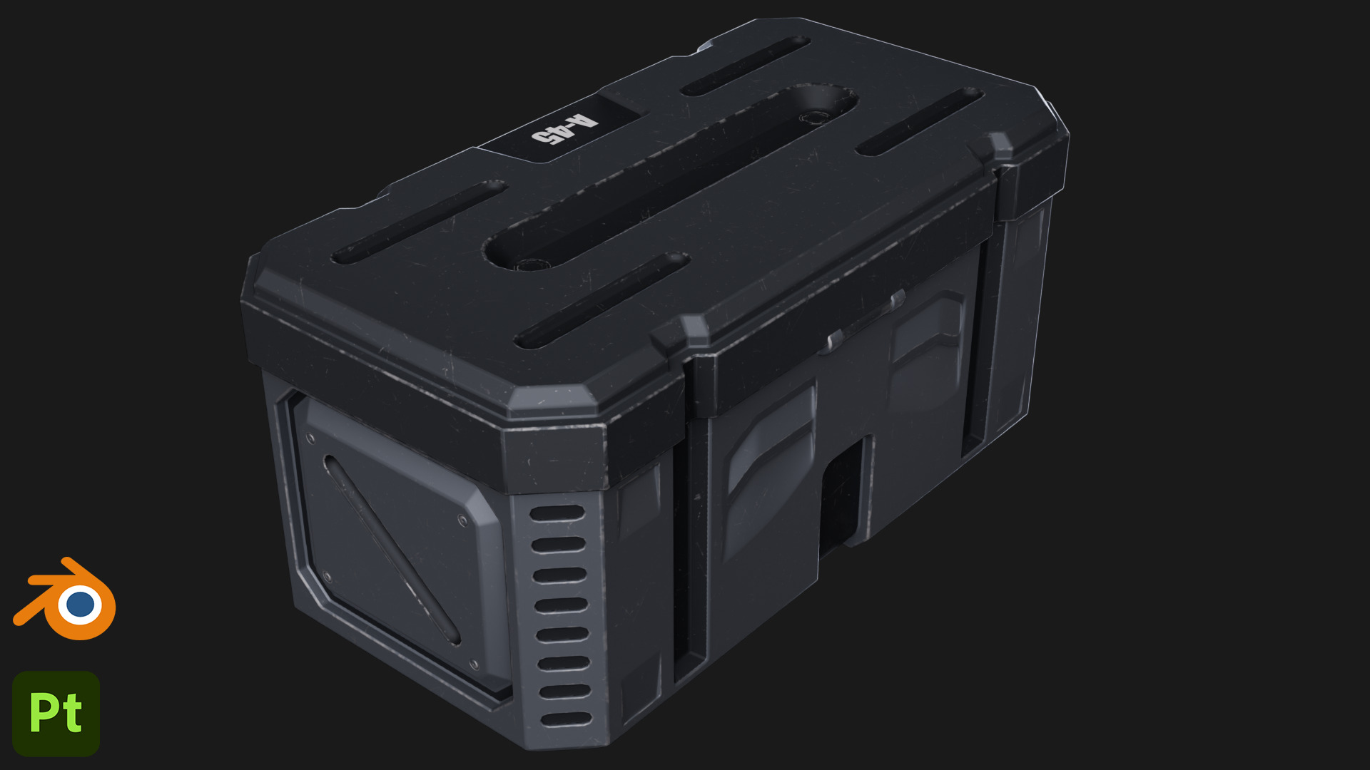 Scifi-Crate 3D model_6