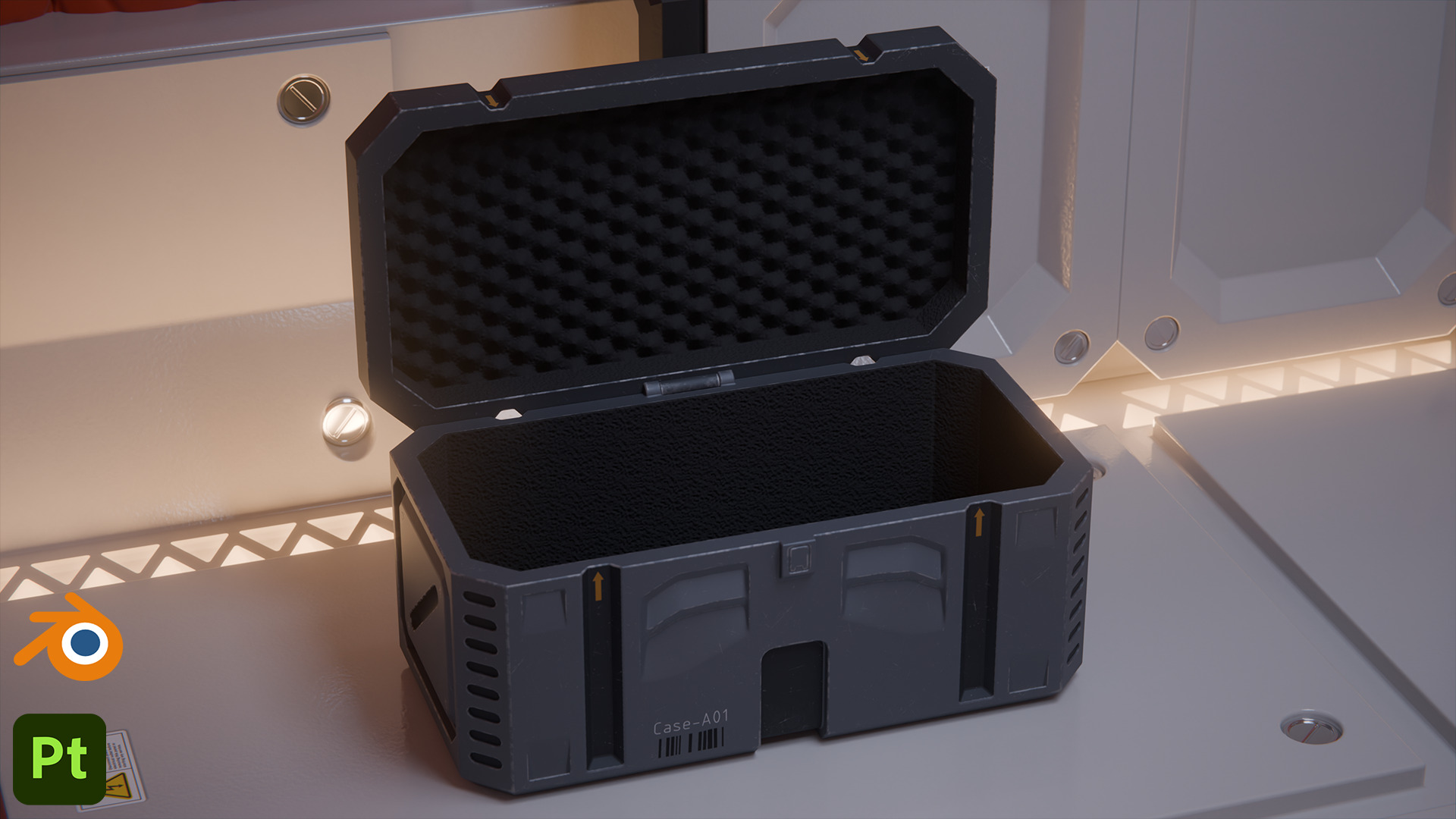 Scifi-Crate 3D model_1