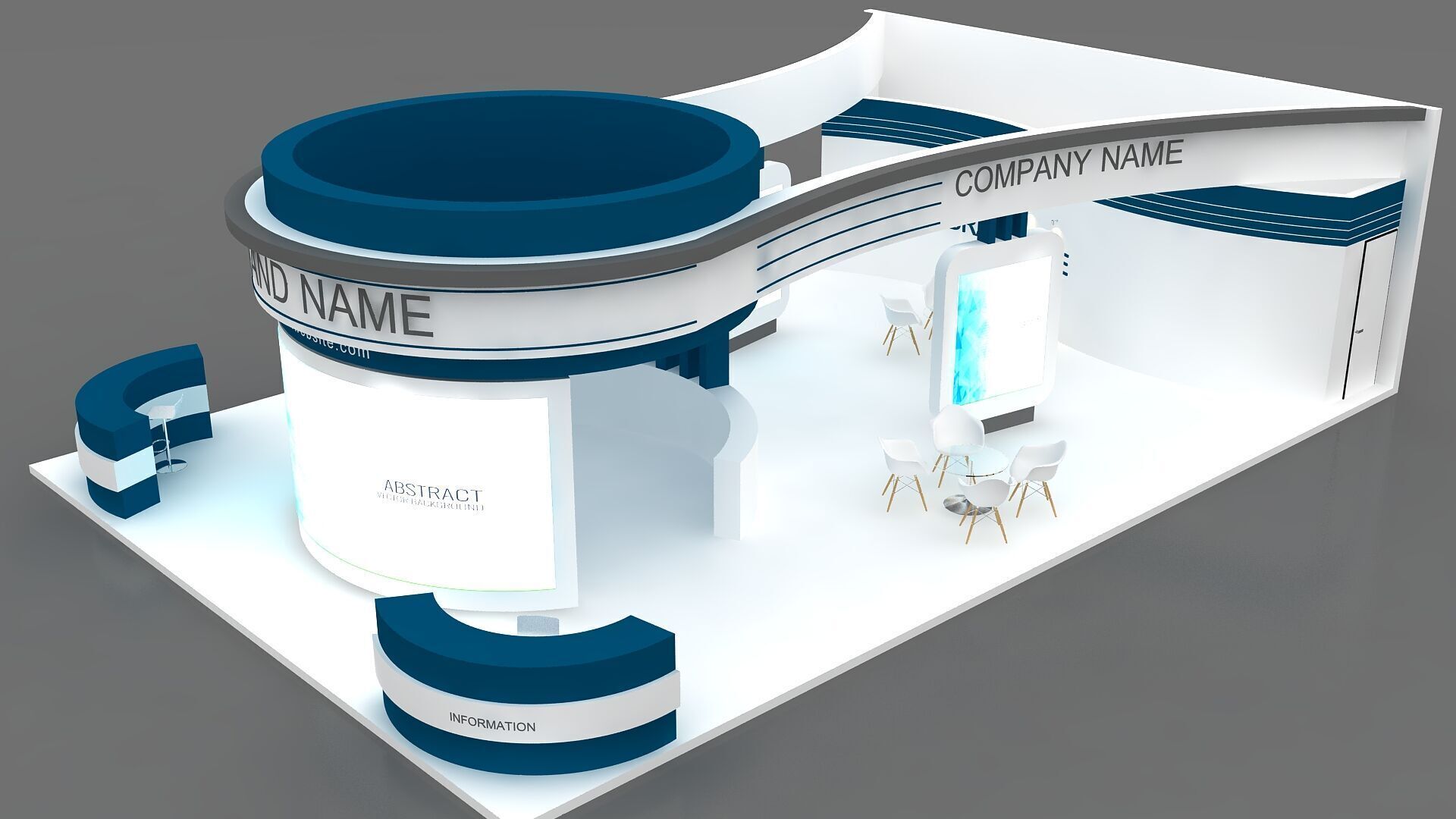 Exhibition and Booth 3D model_8