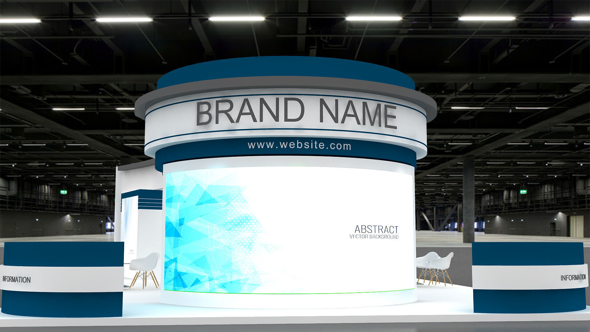 Exhibition and Booth 3D model_2