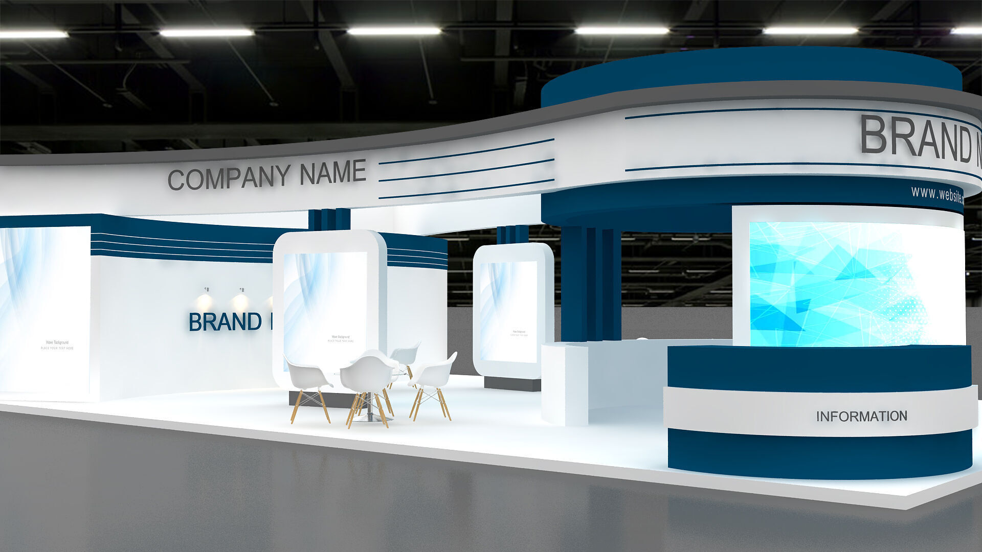 Exhibition and Booth 3D model_3