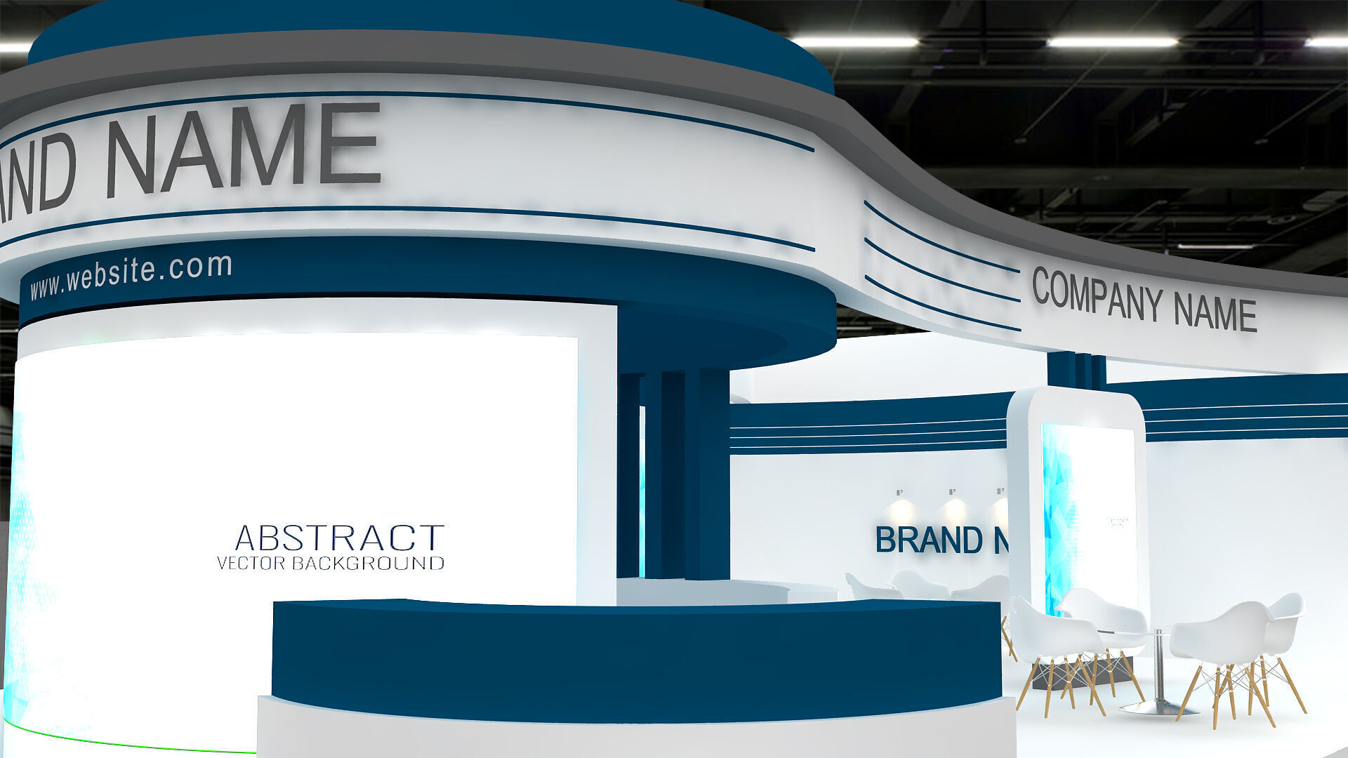 Exhibition and Booth 3D model_5